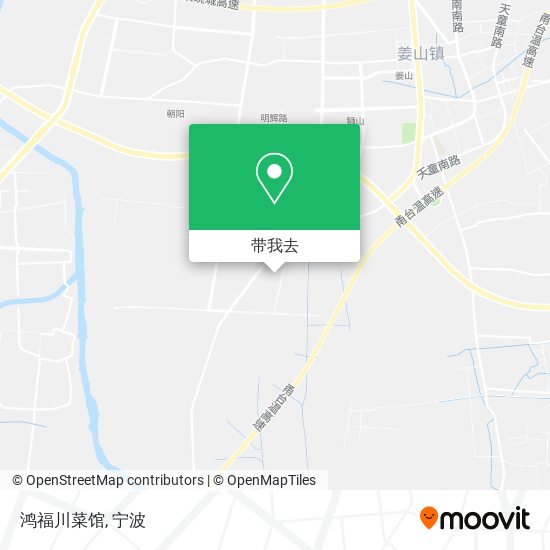 鸿福川菜馆地图