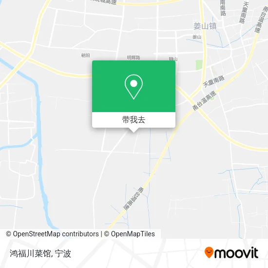 鸿福川菜馆地图