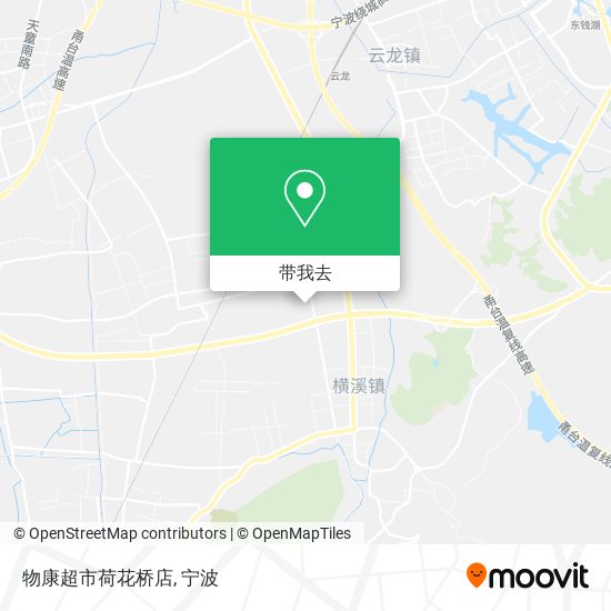 物康超市荷花桥店地图