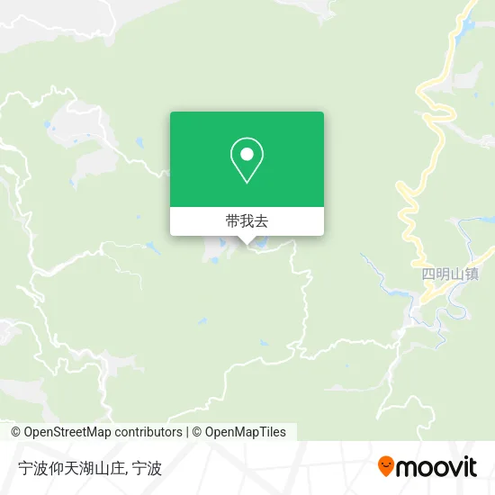宁波仰天湖山庄地图