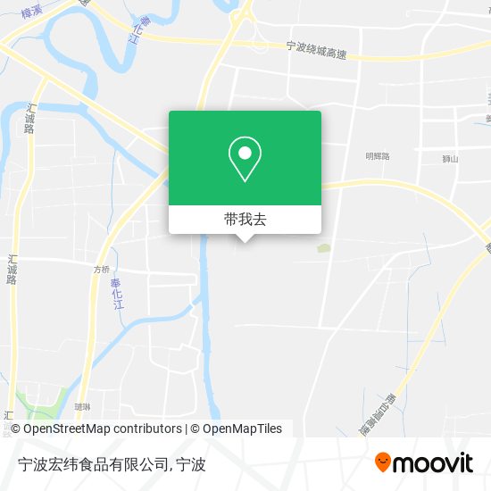 宁波宏纬食品有限公司地图
