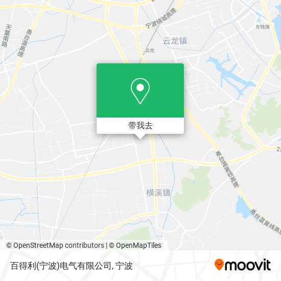 百得利(宁波)电气有限公司地图