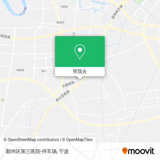鄞州区第三医院-停车场地图