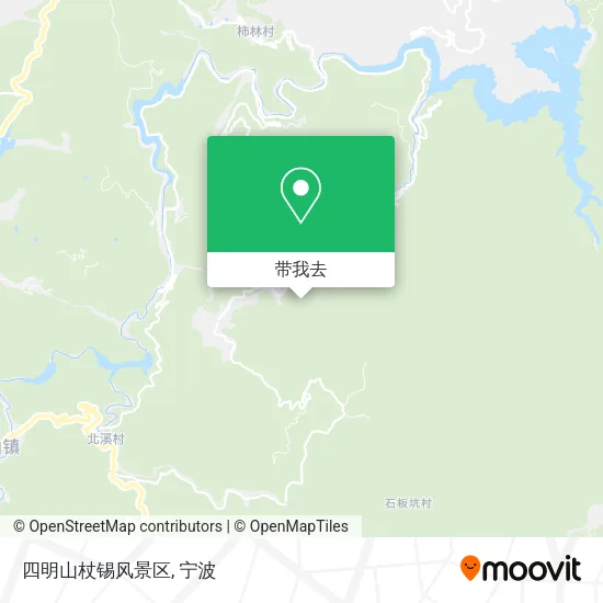 四明山杖锡风景区地图