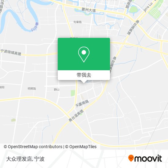 大众理发店地图
