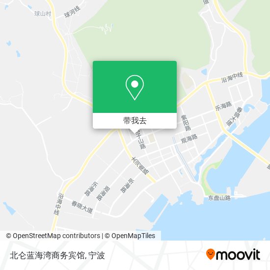 北仑蓝海湾商务宾馆地图