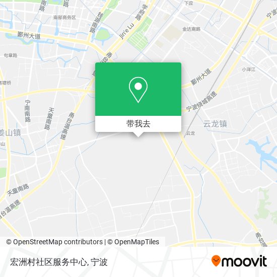 宏洲村社区服务中心地图