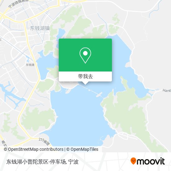 东钱湖小普陀景区-停车场地图