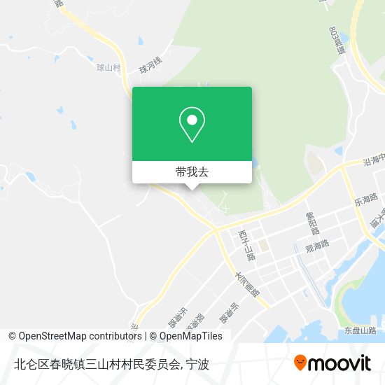 北仑区春晓镇三山村村民委员会地图
