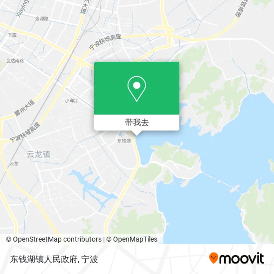 东钱湖镇人民政府地图