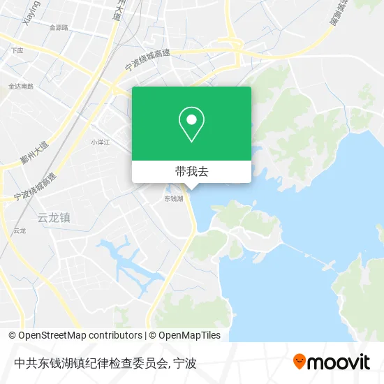 中共东钱湖镇纪律检查委员会地图