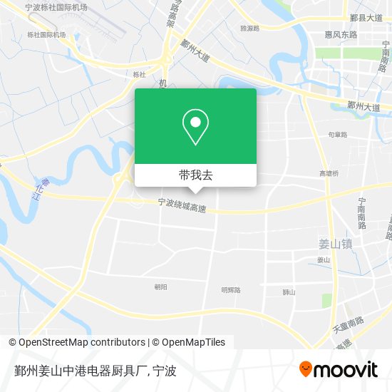 鄞州姜山中港电器厨具厂地图
