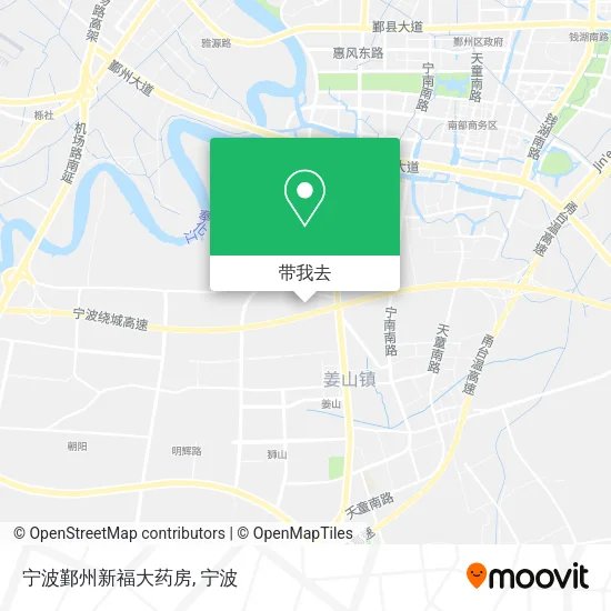 宁波鄞州新福大药房地图