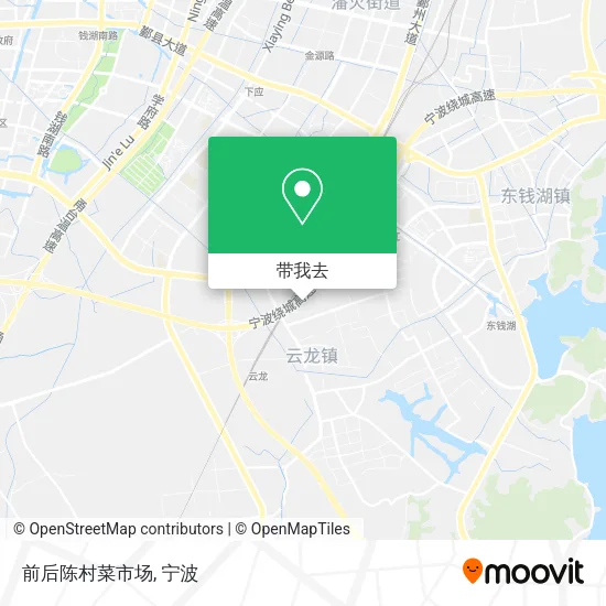 前后陈村菜市场地图