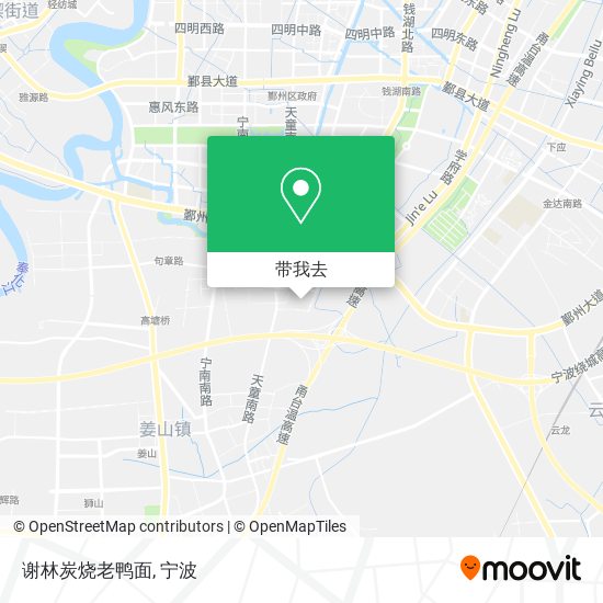谢林炭烧老鸭面地图