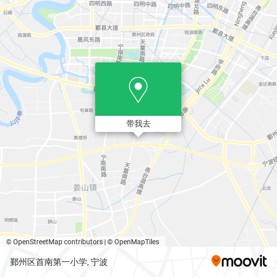 鄞州区首南第一小学地图