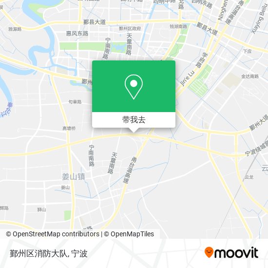 鄞州区消防大队地图
