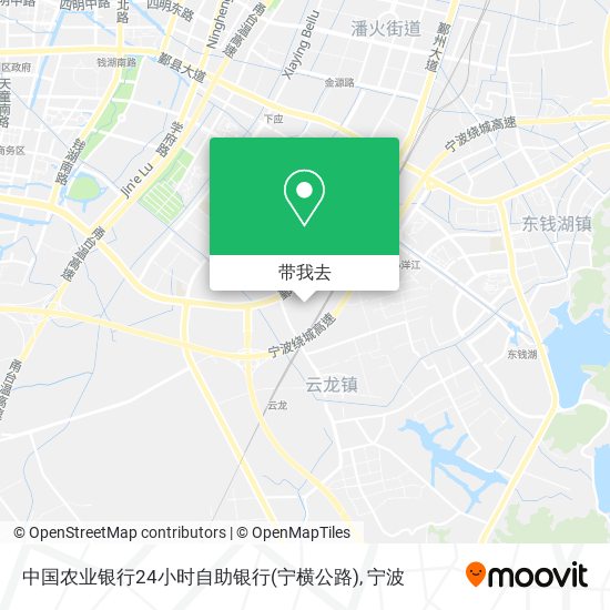 中国农业银行24小时自助银行(宁横公路)地图