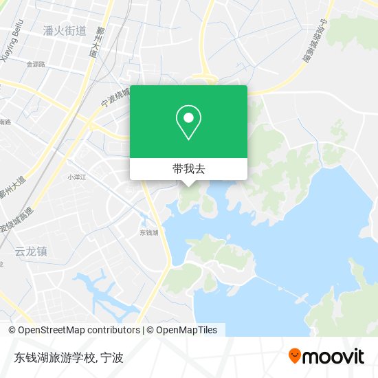 东钱湖旅游学校地图