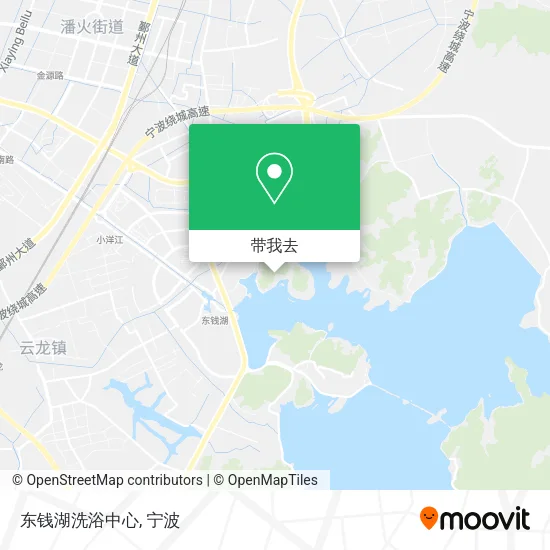 东钱湖洗浴中心地图