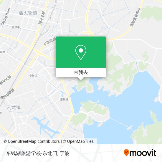 东钱湖旅游学校-东北门地图