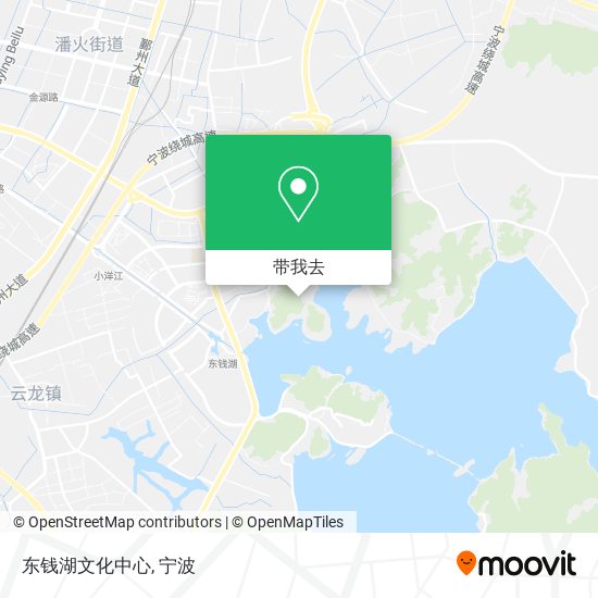 东钱湖文化中心地图