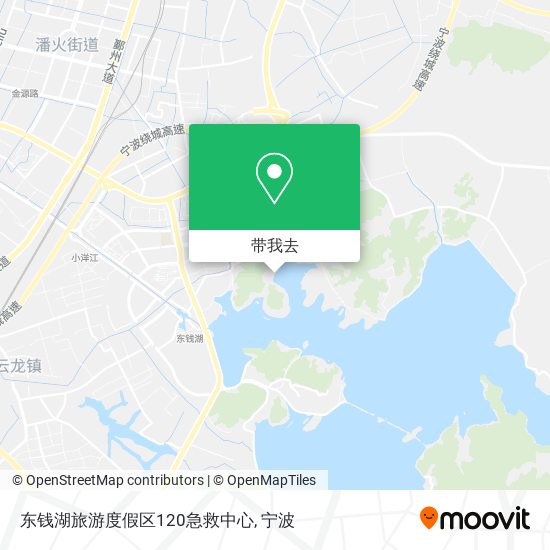 东钱湖旅游度假区120急救中心地图