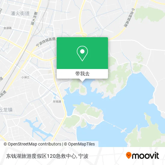 东钱湖旅游度假区120急救中心地图