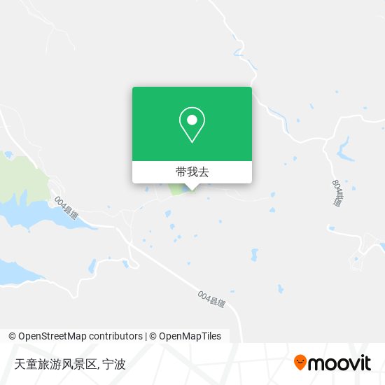 天童旅游风景区地图