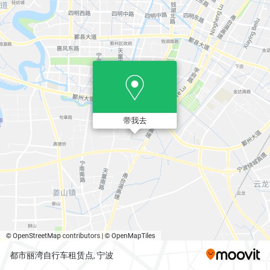都市丽湾自行车租赁点地图