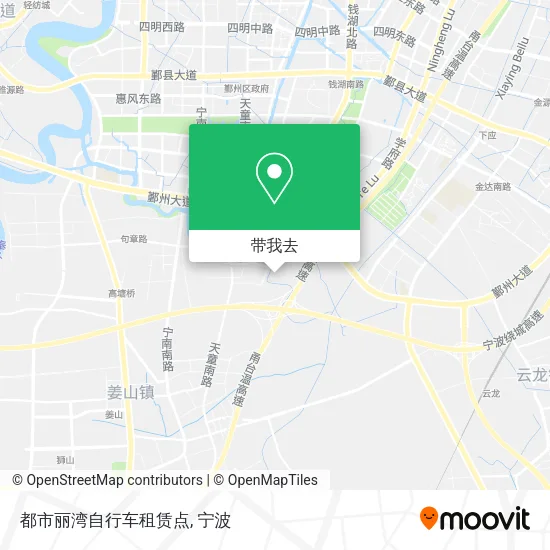 都市丽湾自行车租赁点地图