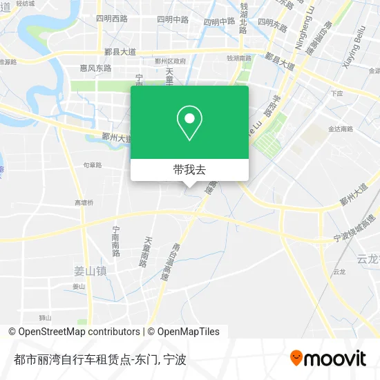 都市丽湾自行车租赁点-东门地图