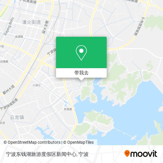 宁波东钱湖旅游度假区新闻中心地图