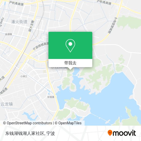 东钱湖钱湖人家社区地图