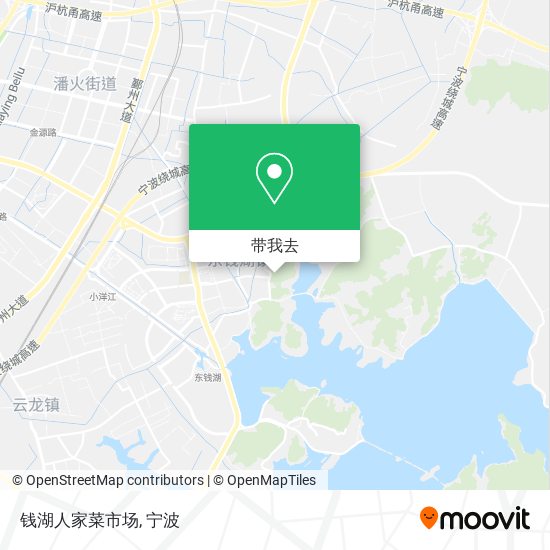钱湖人家菜市场地图