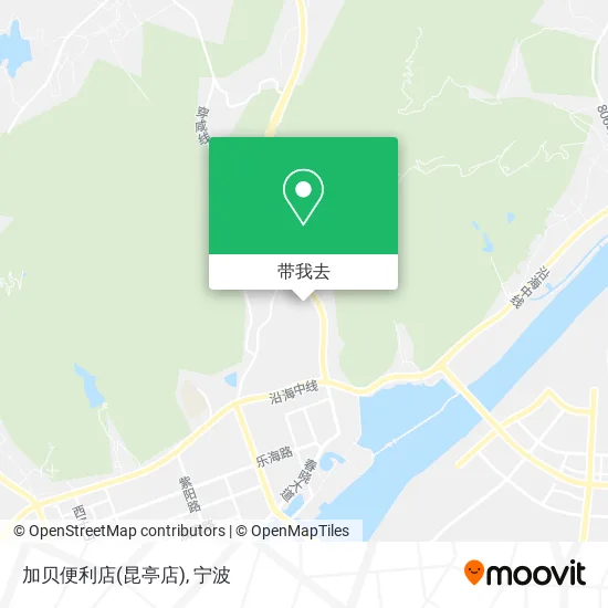 加贝便利店(昆亭店)地图