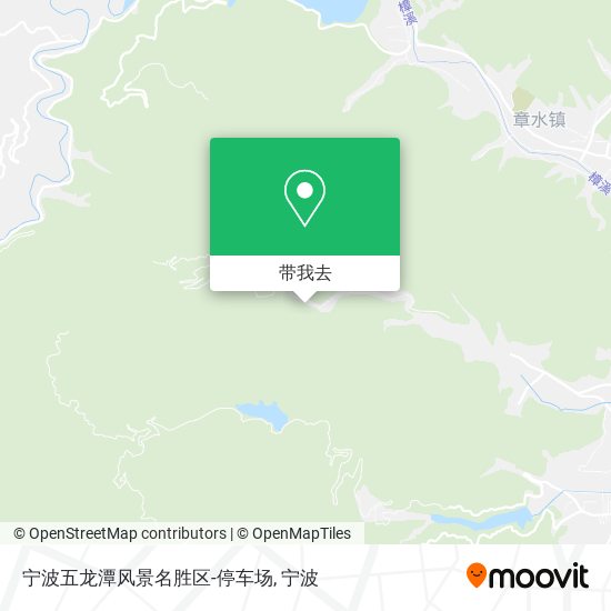 宁波五龙潭风景名胜区-停车场地图