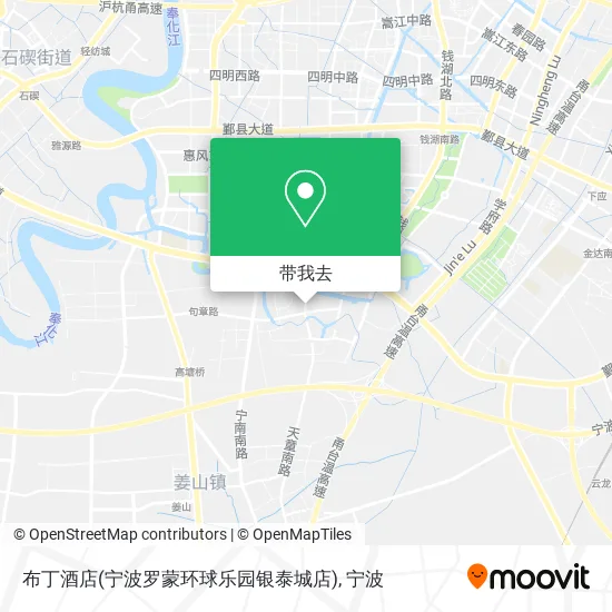 布丁酒店(宁波罗蒙环球乐园银泰城店)地图