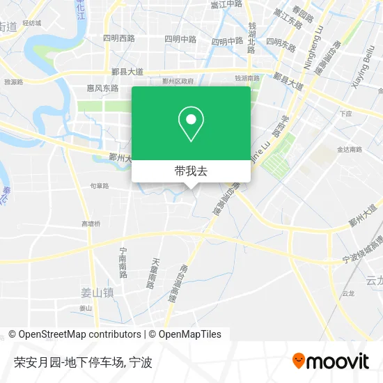 荣安月园-地下停车场地图