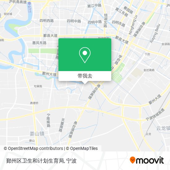 鄞州区卫生和计划生育局地图