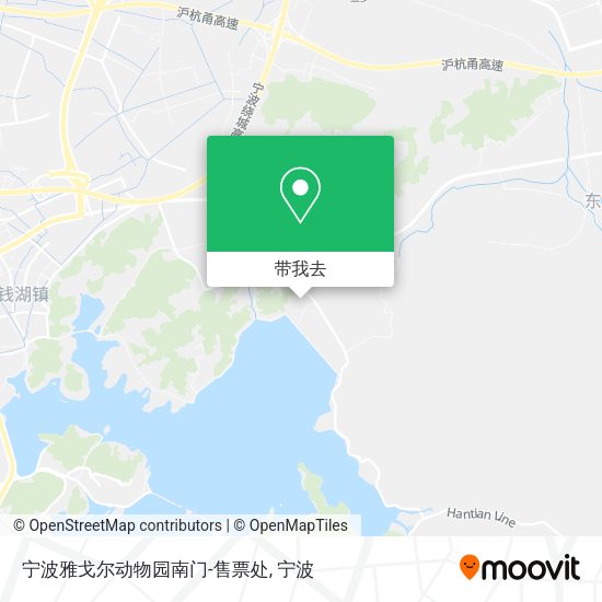宁波雅戈尔动物园南门-售票处地图