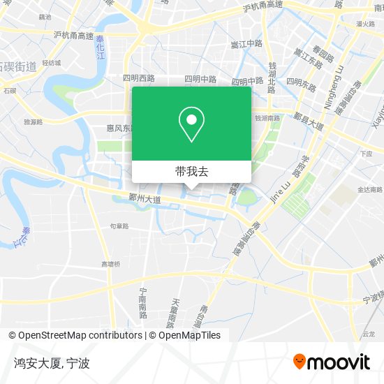 鸿安大厦地图