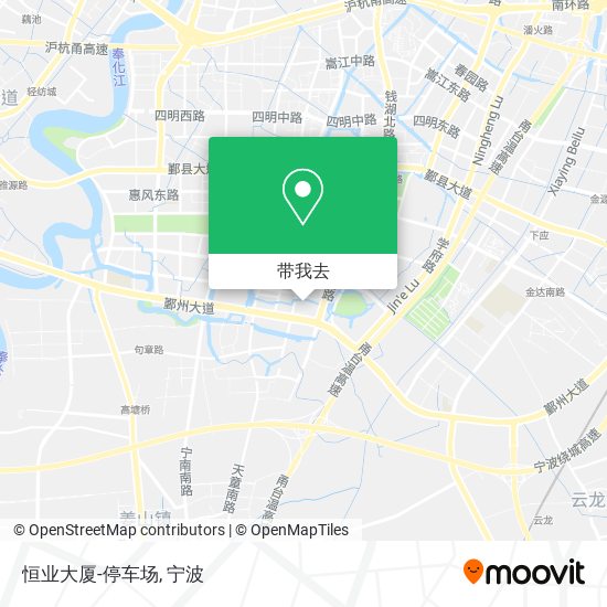 恒业大厦-停车场地图
