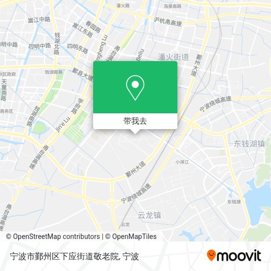 宁波市鄞州区下应街道敬老院地图