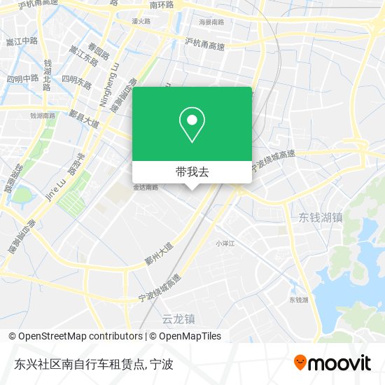 东兴社区南自行车租赁点地图