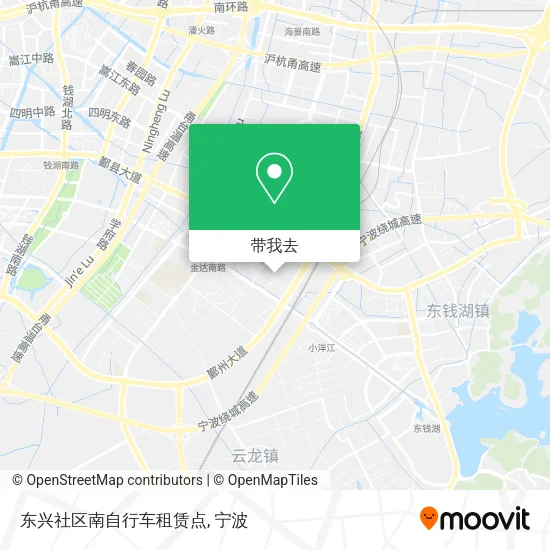 东兴社区南自行车租赁点地图