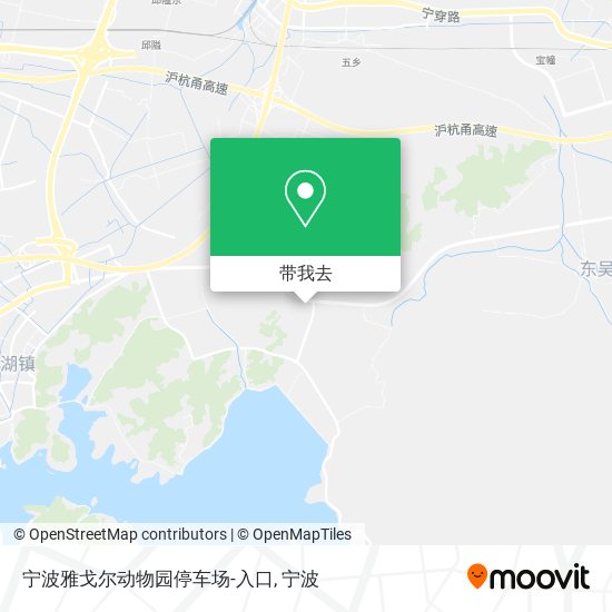 宁波雅戈尔动物园停车场-入口地图