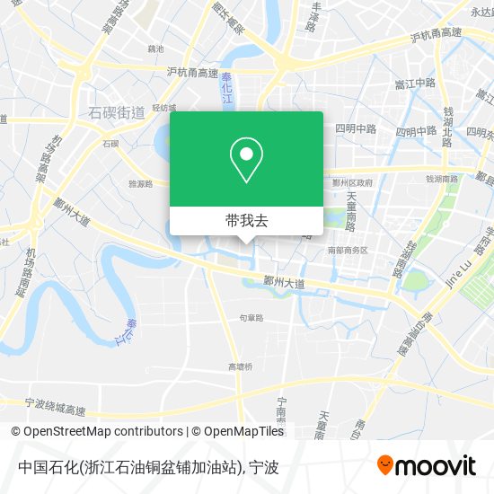 中国石化(浙江石油铜盆铺加油站)地图
