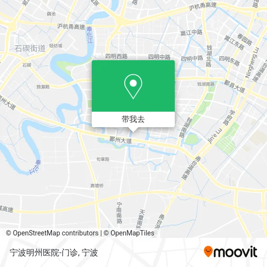 宁波明州医院-门诊地图