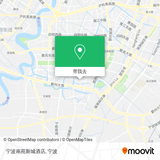 宁波南苑新城酒店地图